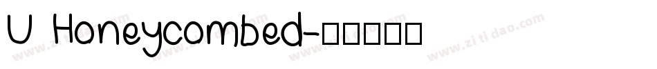 U Honeycombed字体转换